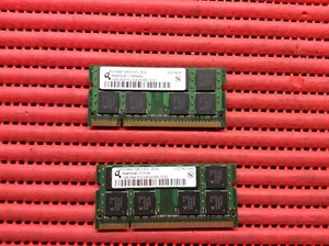 2Gb Memoria RAM QIMONDA 2 X 1GB 2Rx8 PC2-5300S-555 Acer HP Compaq - Imagen 1 de 4