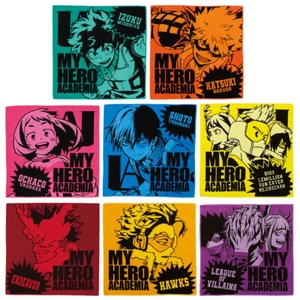 My Hero Academia Ichiban kuji 2020 F prize 8 Hand Towel Complete Set Izuku Hawks - Picture 1 of 3