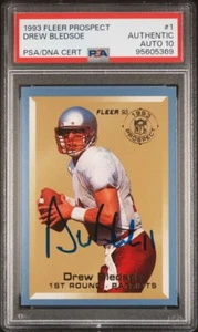 1993 Fleer Prospect Drew Bledsoe Auto Rookie Card PSA Auto Grade 10 #95605369 - Picture 1 of 3