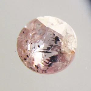 0.12Cts Natural Round Shape Light Pink Color Rose Cut Diamond 3.11-3.09x1.30 MM - Picture 1 of 11
