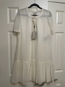 Burberry Authentic silk chiffon dress NWT USA 8 - Picture 1 of 9