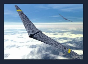RC Pläne Full Size Patterns HORTEN Ho XIIIa Flying Wing SPAN 63" - Bild 1 von 4