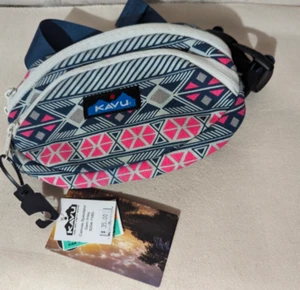 KAVU Canvas Spectator in Gem Inlay Hip Bag Belt Bag Fanny Pack NEW! - Picture 1 of 2