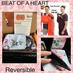 Rockin' Baby Sling ""Beat of a Heart"" portainvolucro neonato floreale reversibile a 4 vie - Foto 1 di 12