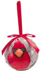 Twinkling Treasures 3D Blinking Christmas Ornament - 3.5" - RED CARDINAL BIRD - Picture 1 of 1