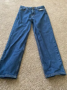 Fashion Nova Womens Juniors Dark Wash High Rise Straight Leg Jeans Size 13 - Picture 1 of 11