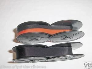 2 Pk Black and Red Scientific Data Silent Super 2 Ribbon Combo Pk FREE SHIPPING - Picture 1 of 2