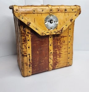 Vintage birch bark bag - Picture 1 of 13