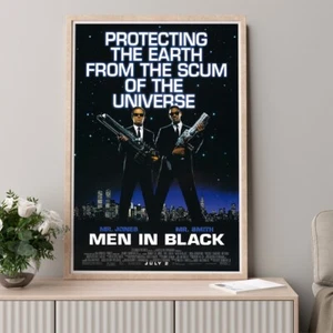 Men in Black 1997 Movie Poster Wall Decor Art Print Canvas Poster - Picture 1 of 5