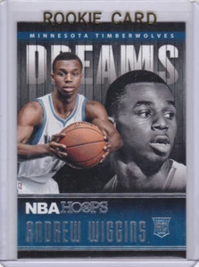 TARJETA DE NOVATO ANDREW WIGGINS Minnesota Timberwolves RC NBA Hopps Dreams 2014/15 LE - Imagen 1 de 2