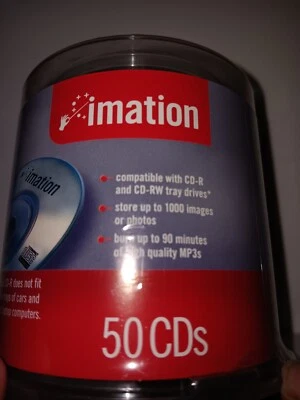 Imation Mini CD-R - 50 Count Spindle - 23 Min - Rare Blank Media - New / Sealed - Image 1 of 3