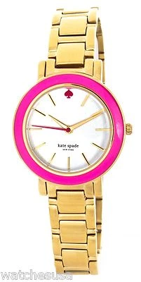 Kate Spade Women's Gramercy Mini Silver Dial Gold Tone Bracelet Watch 1YRU0258 - Image 1 of 2