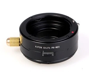 KIPON Shift Adapter for Pentax K PK Mount Lens to Sony E Mount Camera NEX VG10 - Picture 1 of 6