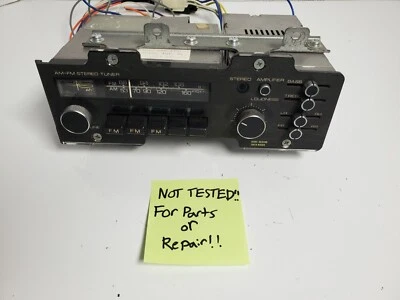 Untested AS-IS Datsun 200SX OEM Stereo AM/FM Radio w/Amplifer CLARION 1977-1983  - Image 1 of 4