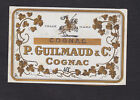 Ancienne étiquette  Alcool France BN126122 Cognac Guilmaud Chevaleir 