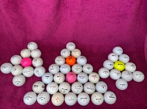Lot of 50 mixed golf balls range balls hit-away ball Strata, Srixon, Titleist, + - Picture 1 of 4