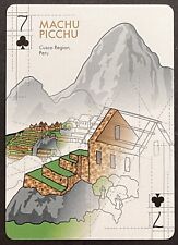 Maachu Picchu Peru Cusco Region Single Swap Wide Playing Card Unused 7 Clubs
