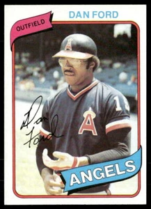 Dan Ford 1980 Topps #20 California Angels Baseball Card - Imagen 1 de 2