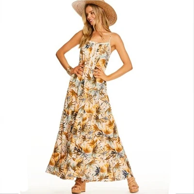 Maxi Vestido Jessica Simpson en Niveles 1X Plus Floral Boho Cottagecore Pradera Verano Foto 1 de 4