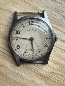 WW2 Era Rotary Mens Watch Ticking For Service - Picture 1 of 6