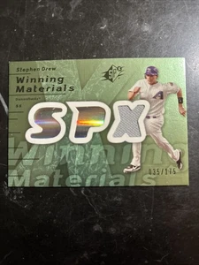 2007 SPx - Winning Materials Stephen Drew #WM-SD Green /175 (MEM) - Picture 1 of 2