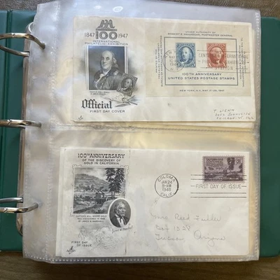 First Day of Issue Large Stamp Lot Collection In Album - Image 1 of 4