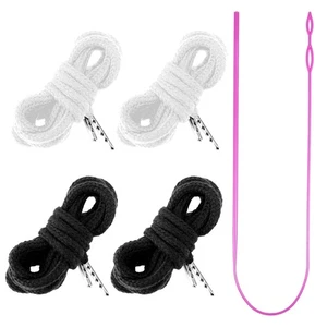 51 Inch Hoodie String Replacement, 4PCS Drawstring Cords with 1 Threader Tool... - Picture 1 of 8