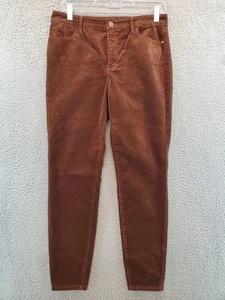 Talbots 6P Cord Jegging High Waist Skinny Leg Ankle Hose Braun Neu mit Etikett - Bild 1 von 15