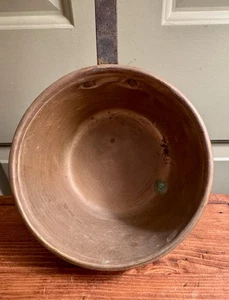 Primitive Antique ça 1800 Hand Wrought Iron & Brass Dipper Copper Rivet Rat Tail - Picture 1 of 4