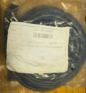 LIDL Gold 5m DVI Cable - DVi-D Dual Link 24+1 Pins Gold Plated 5M 16.4ft - Picture 1 of 4