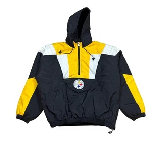 Vintage 90s Starter Pro Line Pittsburgh Steelers NFL Pullover Jacket Men's XL - Picture 1 of 11