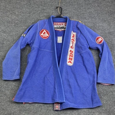 Chaqueta Storm Gracie Barra Equipe GB Endurance Jiu Jitsu Gi A2 Azul Kimono Top Foto 1 de 4