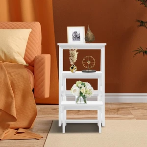 Lightweight Portable Multifunctional Step Stool, Folding Library Ladder Chair - Picture 1 of 21