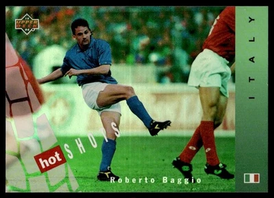 Holograma Hot Shots 1994 Upper Deck World Cup Contenders Roberto Baggio Italia Foto 1 de 2