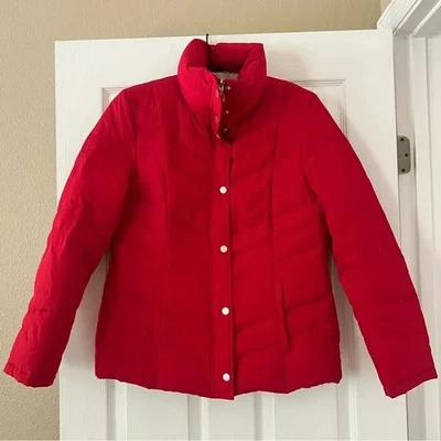 Abrigo acolchado rojo audaz relleno de plumón Kenneth Cole Reaction para mujer - talla M Foto 1 de 4