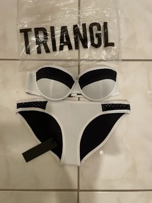 Triangl White Strapless XS Bikini Set - Image 1 of 4