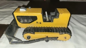 Tonka T-6 Bulldozer Yellow Pressed Steel Construction Vintage Made In USA - Picture 1 of 5