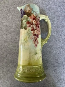Antique BELLEEK CAC Ceramic Arts Company (Lenox) Tall Hand Painted Pitcher - Picture 1 of 8