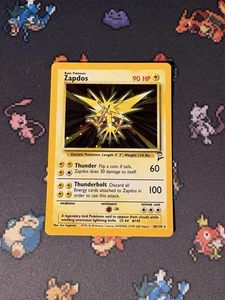 Pokémon Cards Zapdos 20/130 Holo Rare Base Set 2 - (NM) - Picture 1 of 6