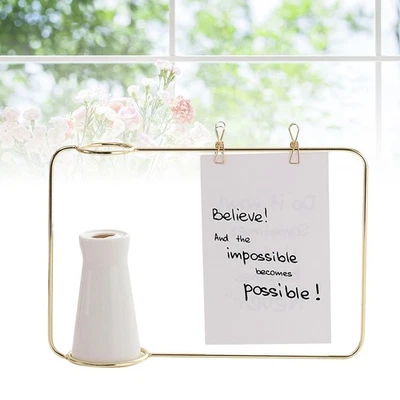  Einfache Schmiedeeisen Keramik Blumenvase Keramik Vase Metall Blumenständer - Bild 1 von 4