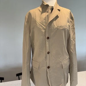 Moncler Rain Jacket Khaki Zip/ Button Closure Medium - Picture 1 of 10