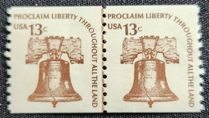 US Scott 1618 - Liberty Bell - MNH - 1975 Issue - Coil Line Pair - Picture 1 of 1