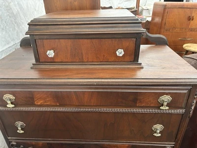 2 Antique Solid Mahogany Dresser w/ Mirror by Watkins Brothers set of 2   - Image 1 of 3