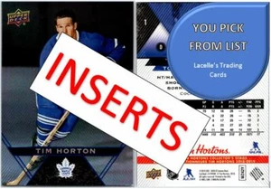 2018-19 Upper Deck Tim Hortons NHL Hockey INSERT Cards - U-Pick From List - Picture 1 of 55