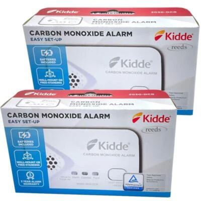 Kidde 2030 DCR Carbon Monoxide Detector CO Alarm Kidde Pack of 2 - Image 1 of 4