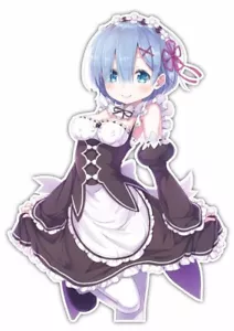 Calcomanía adhesiva para ventana de coche de anime Re:Zero Rem and Ram 006 - Imagen 1 de 1