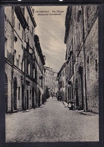 Cartolina Petritoli Via Filippo Mannocchi Tornabuoni MC251 - Picture 1 of 2