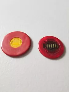 VINTAGE PREOWNED CASINO CHIPS MUNICIPALE VENEZIA ITALY / ESTORIL SOL PORTUGAL - Picture 1 of 5