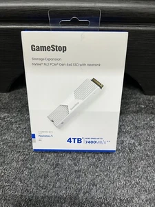 NEUF - GameStop Storage Extension NVMe M.2 PCIe Gen 4x4 SSD avec dissipateur thermique 4 To - Photo 1/2
