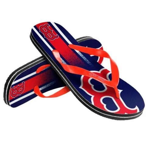 MLB Boston Red Sox Unisex Gradient Thongs Flip Flops Sandals Baseball Cover